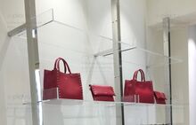 Полки из прозрачного оргстекла для сумок