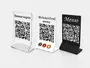 Тейбл-тент с QR кодом для меню